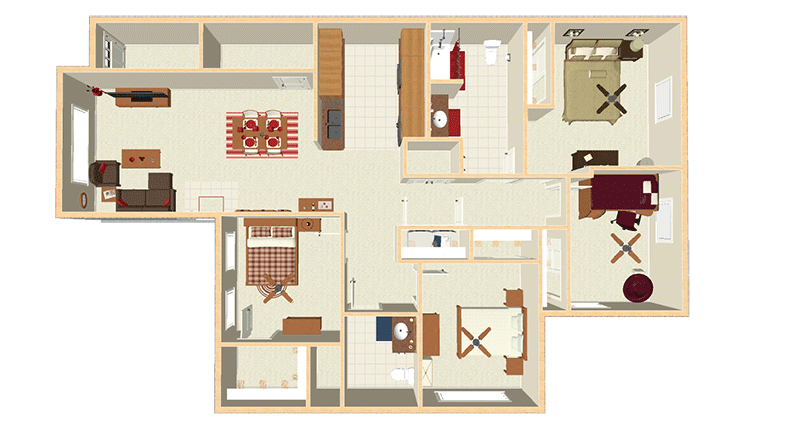 Casey Acres Apartments 4 Bedroom