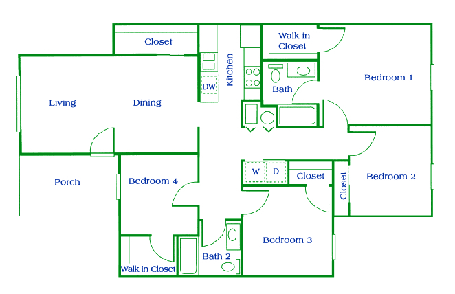 CHA Franklin 4 Bedroom Apartments