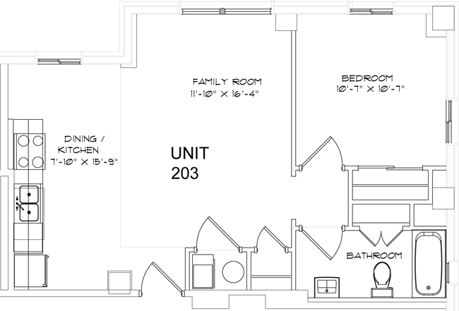 The Enclave at Meridian Apartments 1 Bedroom