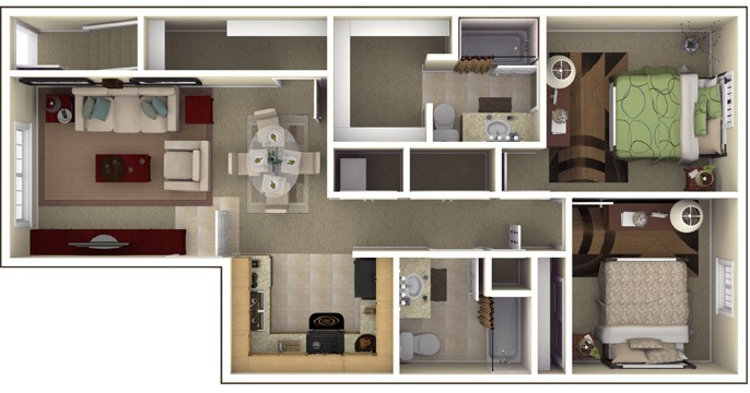 The Commons at Spring Mill Apartments Fitness Center 2 Bedroom
