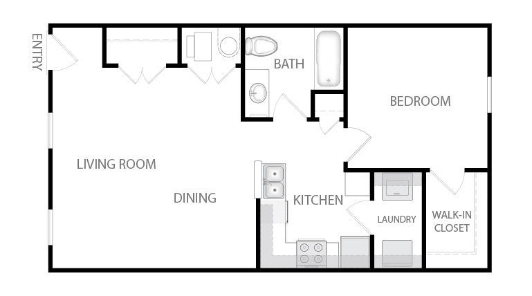 Cottages at Sheek Road Apartments 1 Bedroom